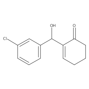 2-((3-Chlorophenyl)(hydroxy)methyl)cyclohex-2-en-1-one结构式