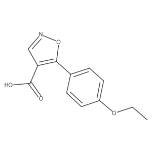 5-(4-Ethoxyphenyl)-1,2-oxazole-4-carboxylic acid Structure