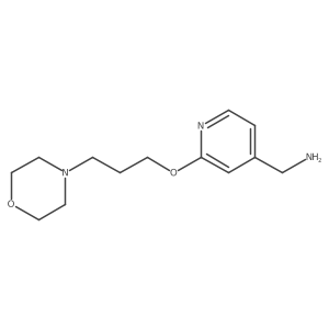 [2-(3-Morpholin-4-ylpropoxy)pyridin-4-yl]methanamine结构式