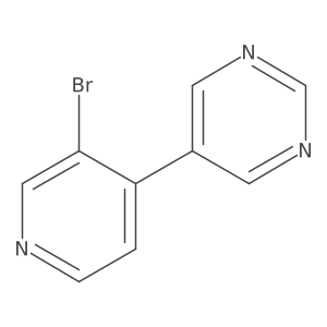 5-(3-Bromopyridin-4-yl)pyrimidine Structure