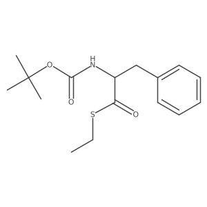 Benzenepropanethioic acid, I+/--[[(1,1-dimethylethoxy)carbonyl]amino]-, S-ethyl ester, (I+/-R)- Structure