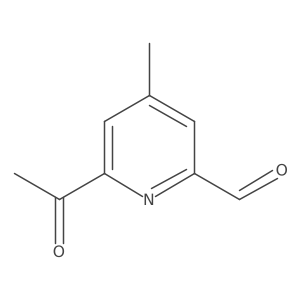 6-Acetyl-4-methylpyridine-2-carbaldehyde结构式