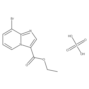 Ethyl 8-bromoimidazo[1,2-a]pyridine-3-carboxylate;sulfuric acid Structure