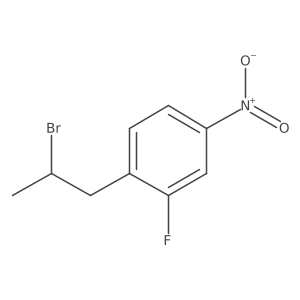 1-(2-Bromopropyl)-2-fluoro-4-nitrobenzene结构式