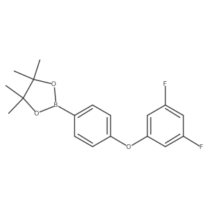 2-[4-(3,5-Difluorophenoxy)phenyl]-4,4,5,5-tetramethyl-1,3,2-dioxaborolane结构式