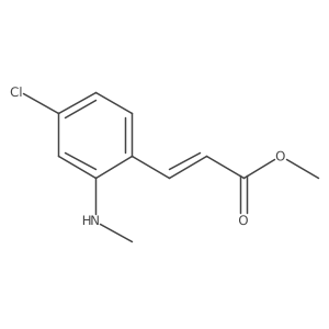 (E)-Methyl 3-(4-chloro-2-(methylamino)phenyl)acrylate结构式