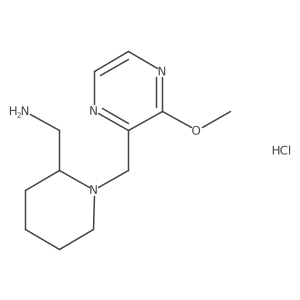 (1-((3-Methoxypyrazin-2-yl)methyl)piperidin-2-yl)methanamine hydrochloride结构式
