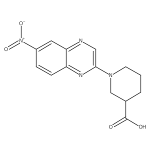 1-(6-Nitroquinoxalin-2-yl)piperidine-3-carboxylic acid Structure