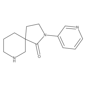 2-(Pyridin-3-yl)-2,7-diazaspiro[4.5]decan-1-one结构式