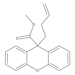 methyl 9-(but-3-enyl)-9H-xanthene-9-carboxylate结构式
