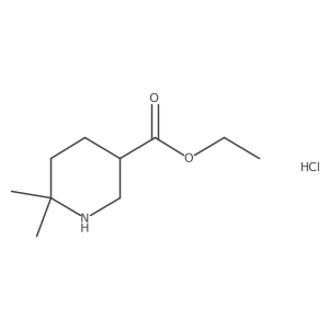 Ethyl 6,6-dimethylpiperidine-3-carboxylate hydrochloride结构式