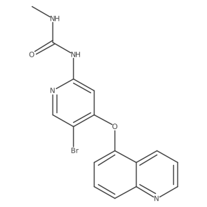 1-(5-Bromo-4-(quinolin-5-yloxy)pyridin-2-yl)-3-methylurea Structure