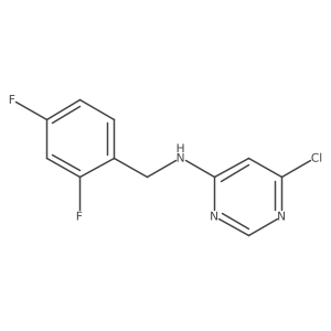 6-chloro-N-(2,4-difluorobenzyl)pyrimidin-4-amine结构式