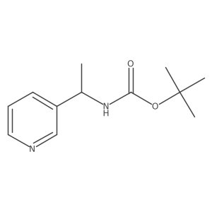 Tert-butyl N-[1-(pyridin-3-YL)ethyl]carbamate结构式