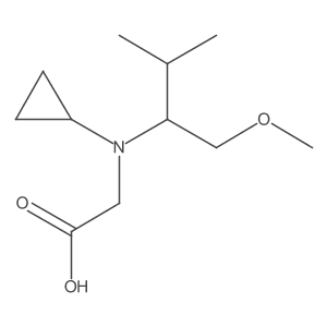 Glycine, N-cyclopropyl-N-[1-(methoxymethyl)-2-methylpropyl]- Structure