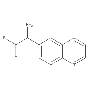 2,2-Difluoro-1-(quinolin-6-yl)ethan-1-amine结构式