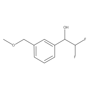2,2-Difluoro-1-[3-(methoxymethyl)phenyl]ethan-1-ol结构式