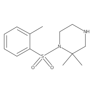 2,2-Dimethyl-1-(o-tolylsulfonyl)piperazine结构式