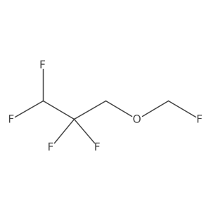 Fluoromethyl 2,2,3,3-tetrafluoropropyl ether Structure