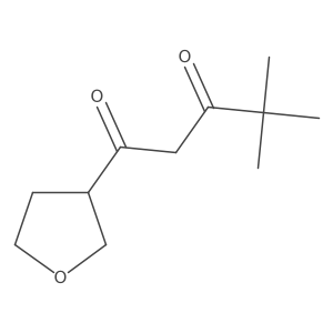 4,4-Dimethyl-1-(oxolan-3-yl)pentane-1,3-dione Structure