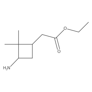 Ethyl 2-(3-amino-2,2-dimethylcyclobutyl)acetate Structure