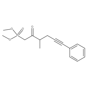 (+/-)-Dimethyl (3-methyl-2-oxo-6-phenylhex-5-yn-1-yl)phosphonate Structure