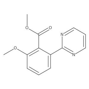 Methyl 2-methoxy-6-(pyrimidin-2-yl)benzoate结构式