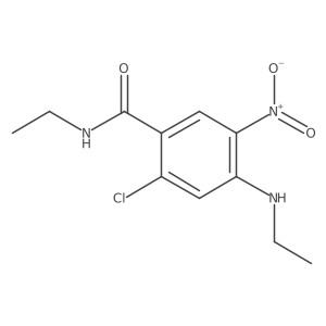 2-Chloro-n-ethyl-4-(ethylamino)-5-nitrobenzamide结构式