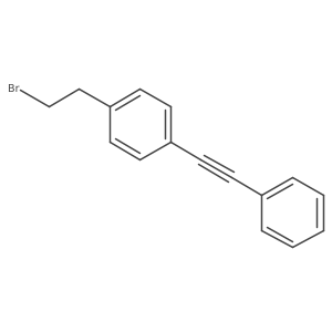1-(2-Bromoethyl)-4-(2-phenylethynyl)benzene Structure