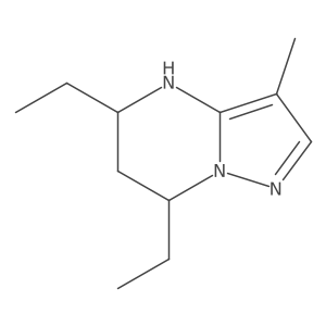 5,7-Diethyl-3-methyl-4H,5H,6H,7H-pyrazolo[1,5-a]pyrimidine Structure