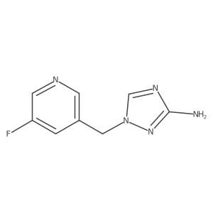 1-[(5-Fluoropyridin-3-yl)methyl]-1H-1,2,4-triazol-3-amine Structure