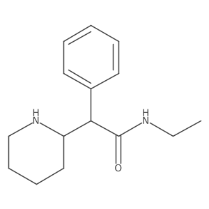 N-Ethyl-2-phenyl-2-(piperidin-2-yl)acetamide结构式