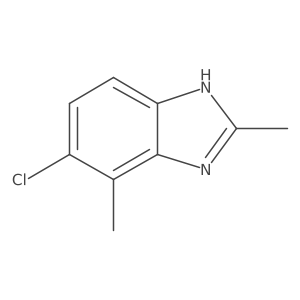 5-chloro-2,4-dimethyl-1H-benzo[d]imidazole结构式