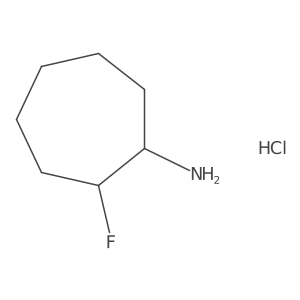 2-Fluorocycloheptan-1-amine;hydrochloride结构式