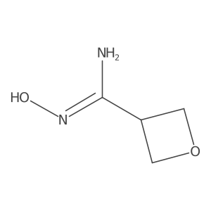 N-Hydroxy-3-oxetanecarboximidamide结构式