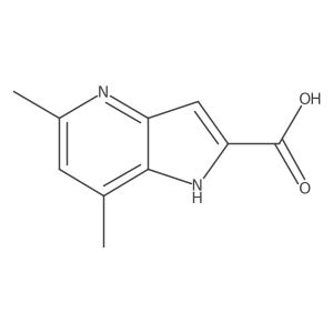 5,7-Dimethyl-1H-pyrrolo[3,2-b]pyridine-2-carboxylic acid结构式