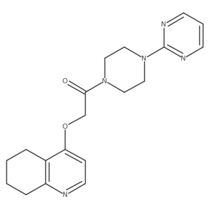 1-(4-(Pyrimidin-2-yl)piperazin-1-yl)-2-((5,6,7,8-tetrahydroquinolin-4-yl)oxy)ethanone Structure