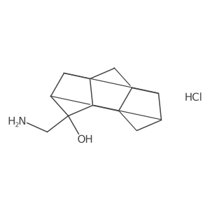 8-(Aminomethyl)pentacyclo[5.4.0.0^{2,6}.0^{3,10}.0^{5,9}]undecan-8-ol hydrochloride结构式