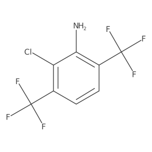 2-Chloro-3,6-bis(trifluoromethyl)aniline结构式