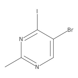 5-Bromo-4-iodo-2-methylpyrimidine Structure