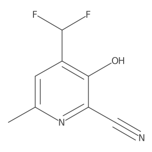 4-(Difluoromethyl)-3-hydroxy-6-methylpicolinonitrile Structure
