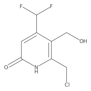 2-(Chloromethyl)-4-(difluoromethyl)-6-hydroxypyridine-3-methanol Structure