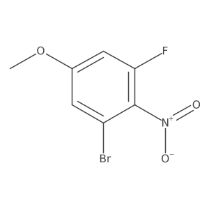 3-Bromo-5-fluoro-4-nitroanisole结构式