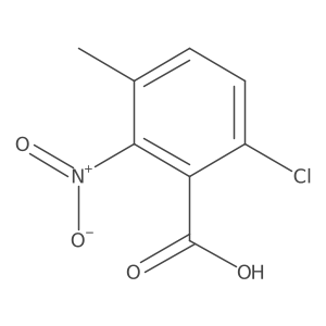6-Chloro-3-methyl-2-nitrobenzoic acid结构式
