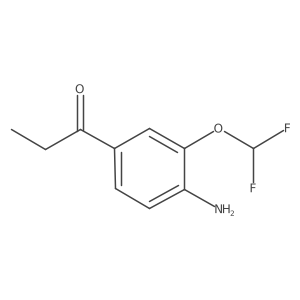 1-(4-Amino-3-(difluoromethoxy)phenyl)propan-1-one结构式