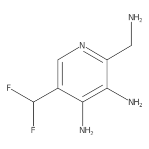 2-(Aminomethyl)-3,4-diamino-5-(difluoromethyl)pyridine结构式