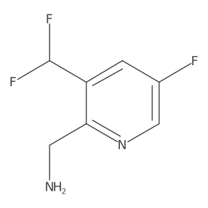 2-(Aminomethyl)-3-(difluoromethyl)-5-fluoropyridine结构式