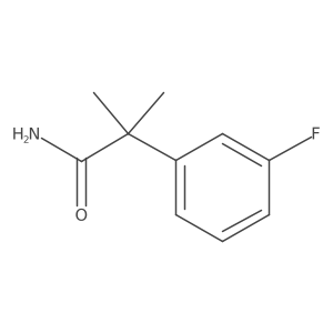2-(3-Fluorophenyl)-2-methylpropanamide Structure