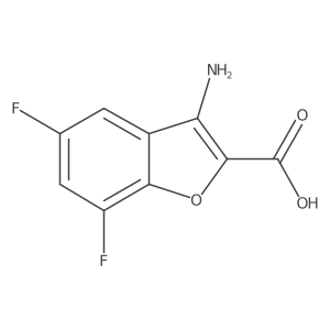 3-Amino-5,7-difluorobenzofuran-2-carboxylic acid Structure