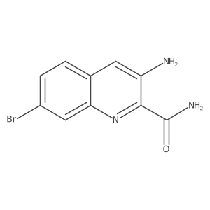 3-Amino-7-bromoquinoline-2-carboxamide Structure